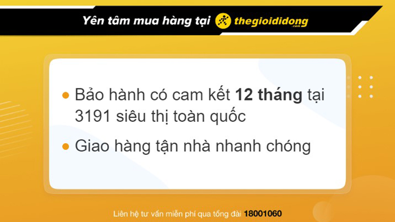 Chính sách bảo hành tại Thế Giới Di Động